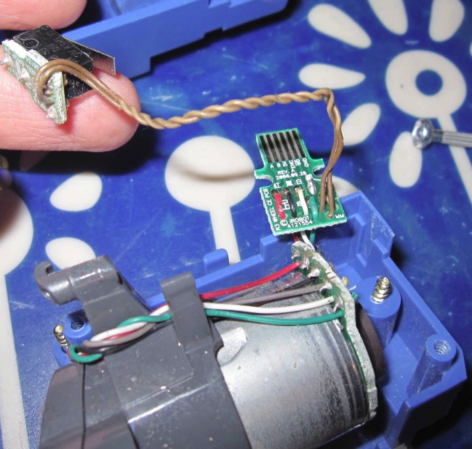 step 5- removing the wire from robot